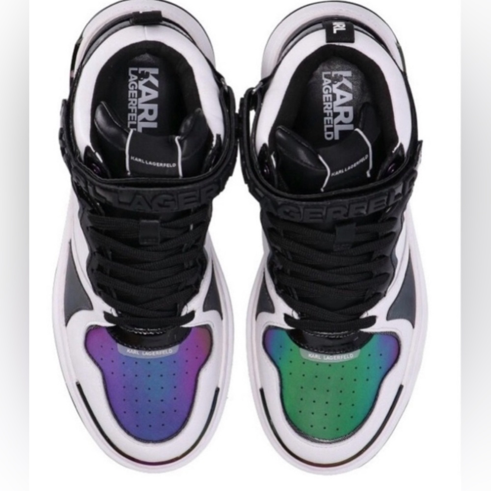 KARL LAGERFELD LEATHER HI-TOP SNEAKERS “ELEKTRA”